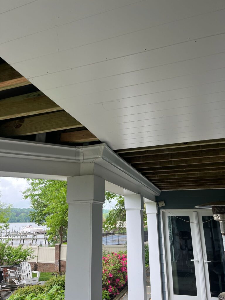 Waterproofing under deck